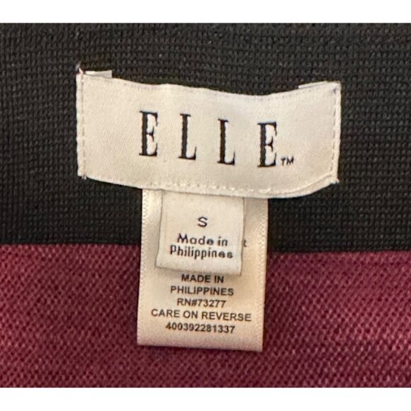 ELLE 2-pc. Sleeveless Blouse Midi Pencil Skirt Set Check Pattern Women's Size M - Picture 7 of 16